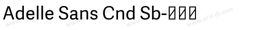Adelle Sans Cnd Sb字体转换
